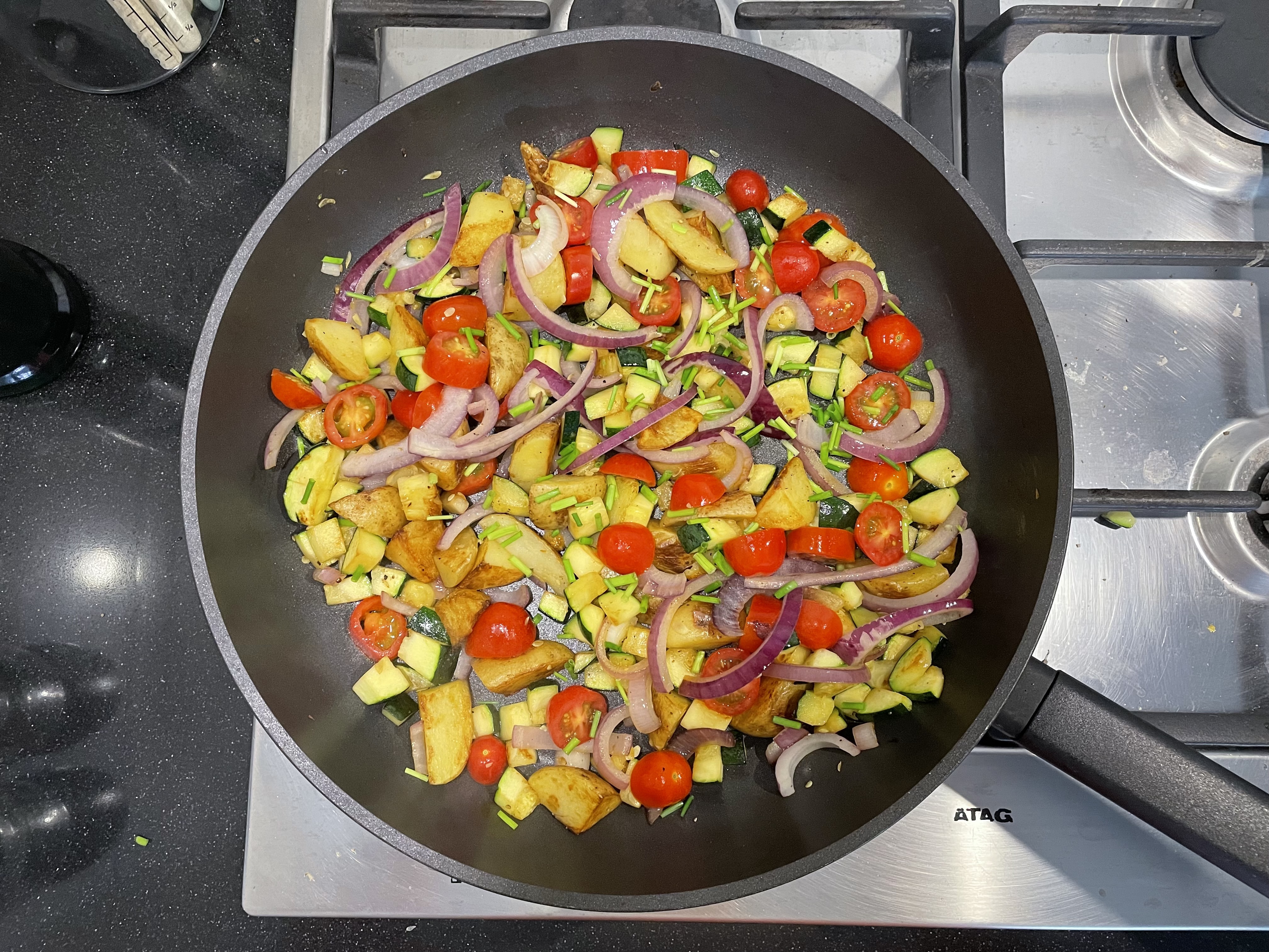 frittata groente in de pan